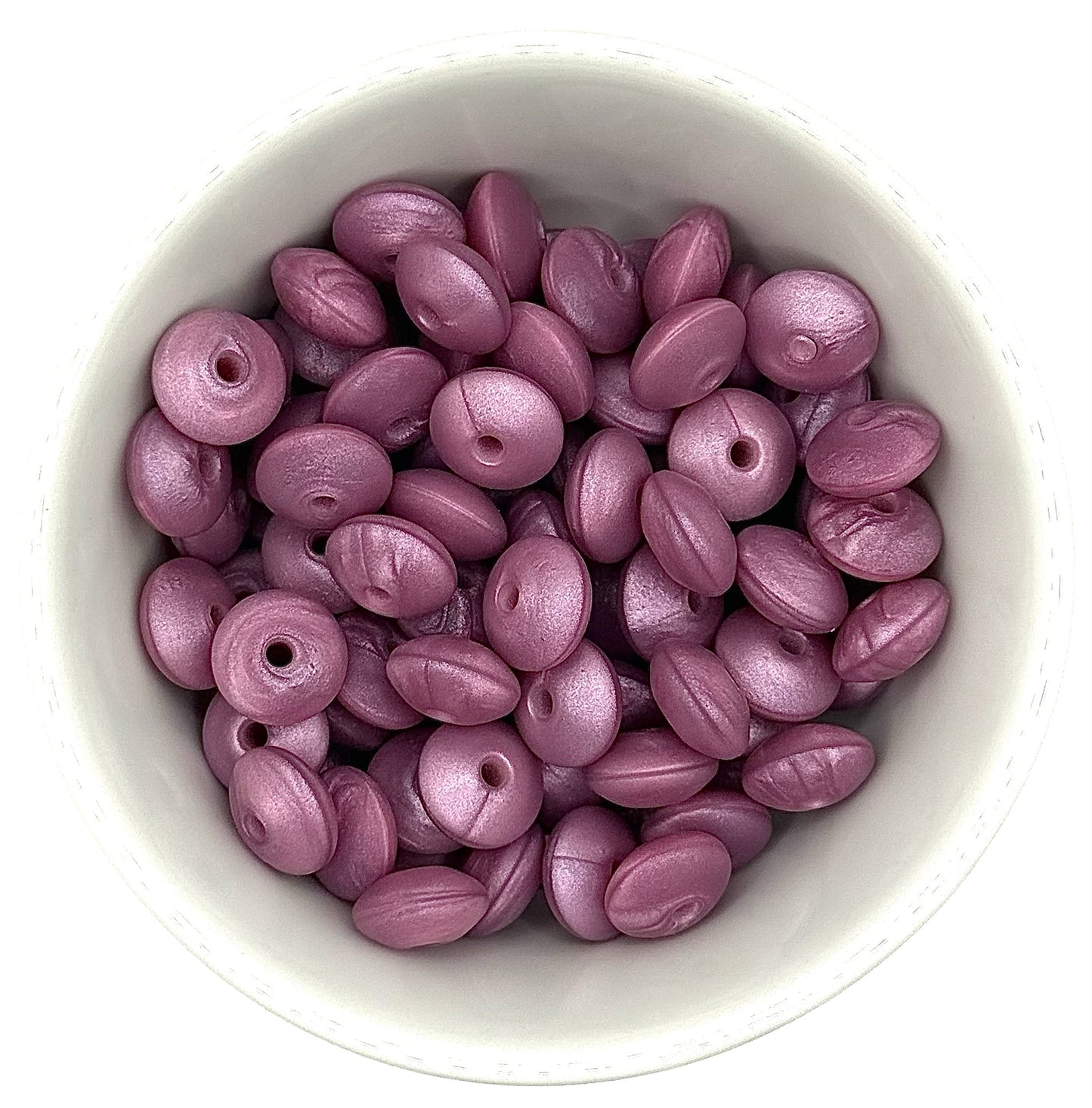 Lentil 12mm Solid Colour | Spacer Beads