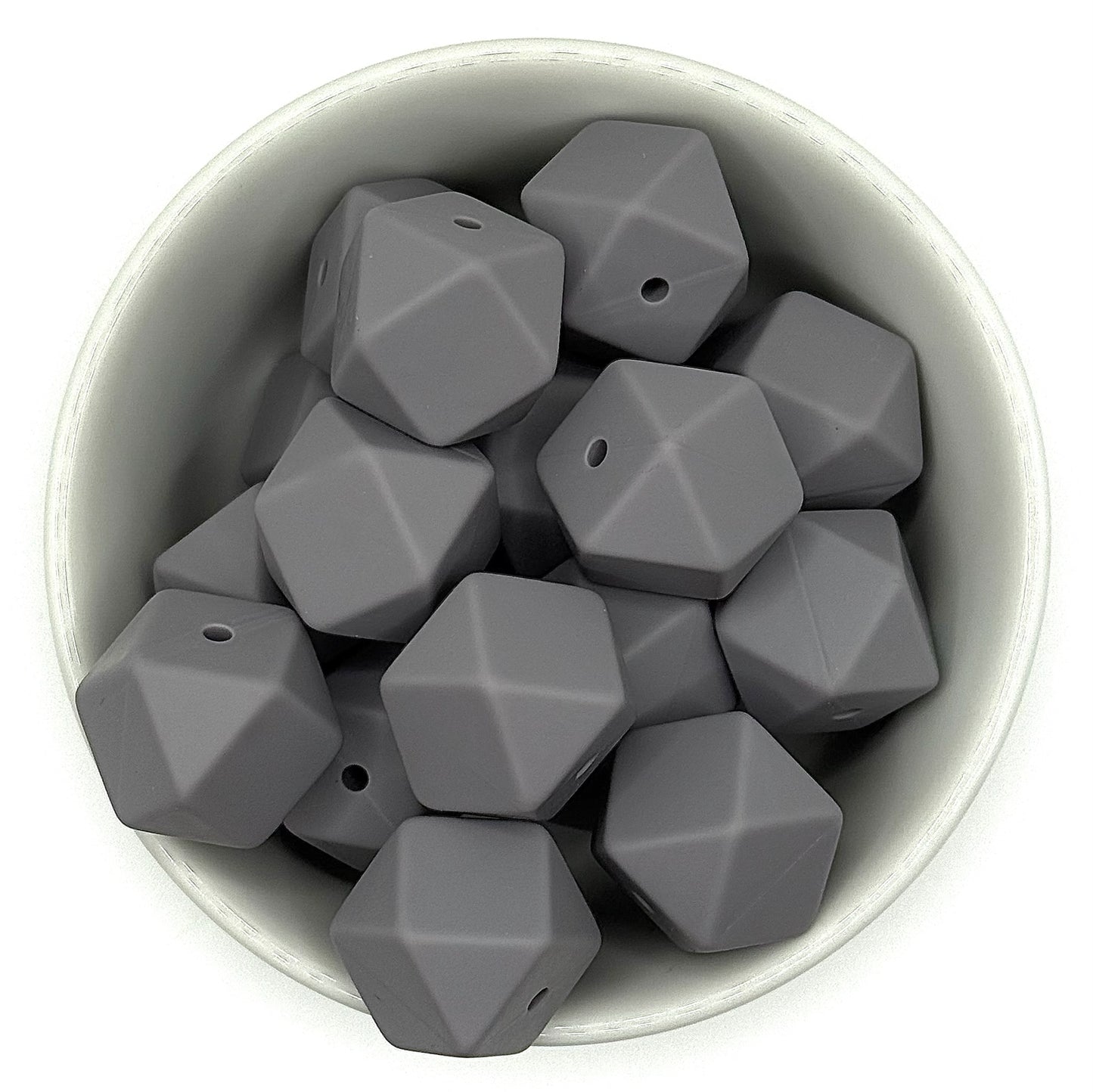 Hexagon 17mm Solid |  Silicone Beads
