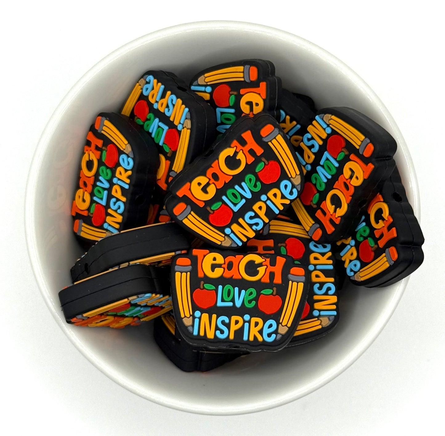 Teach Love Inspire | Silicone Focal Bead