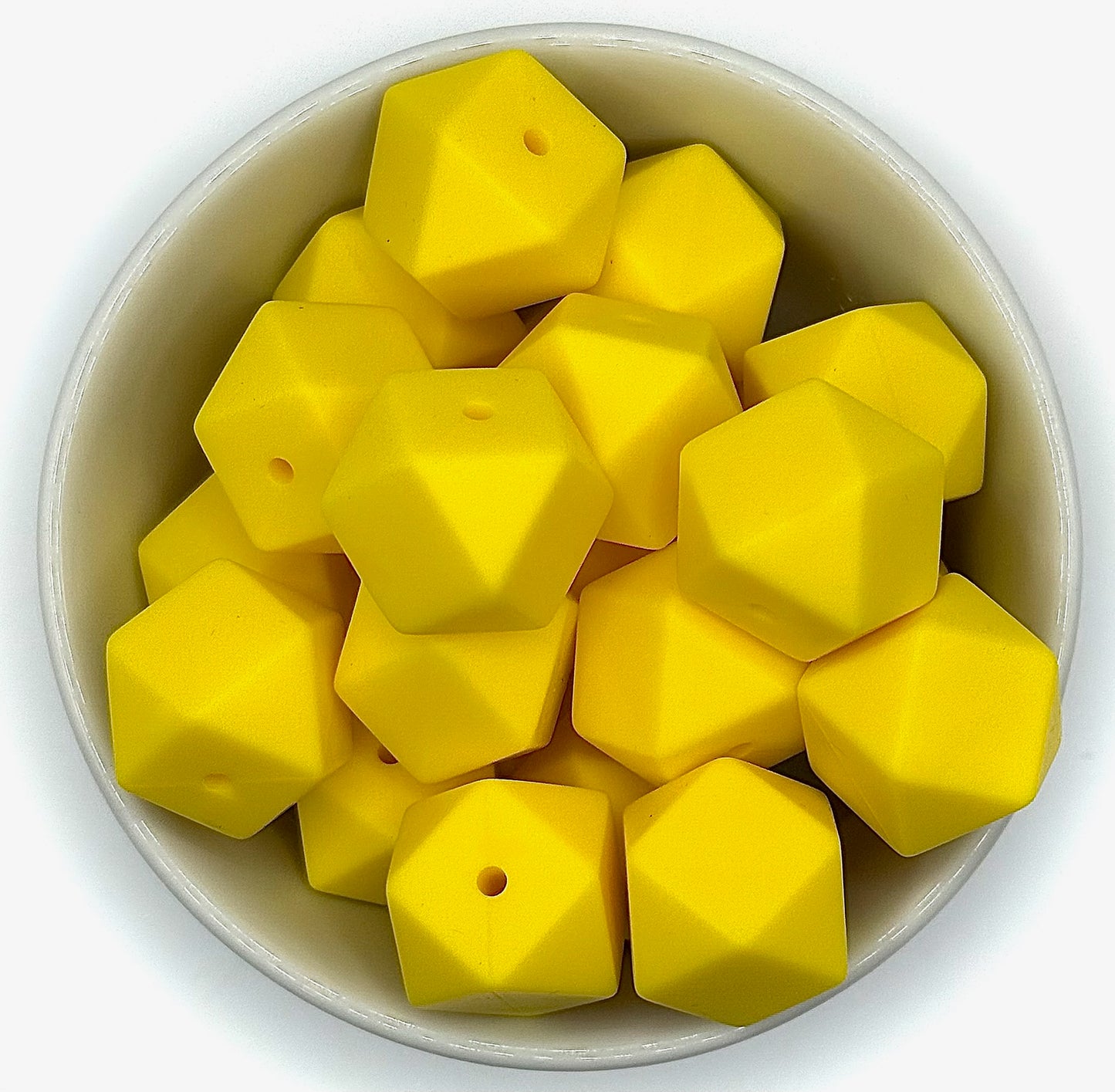 Hexagon 17mm Solid |  Silicone Beads