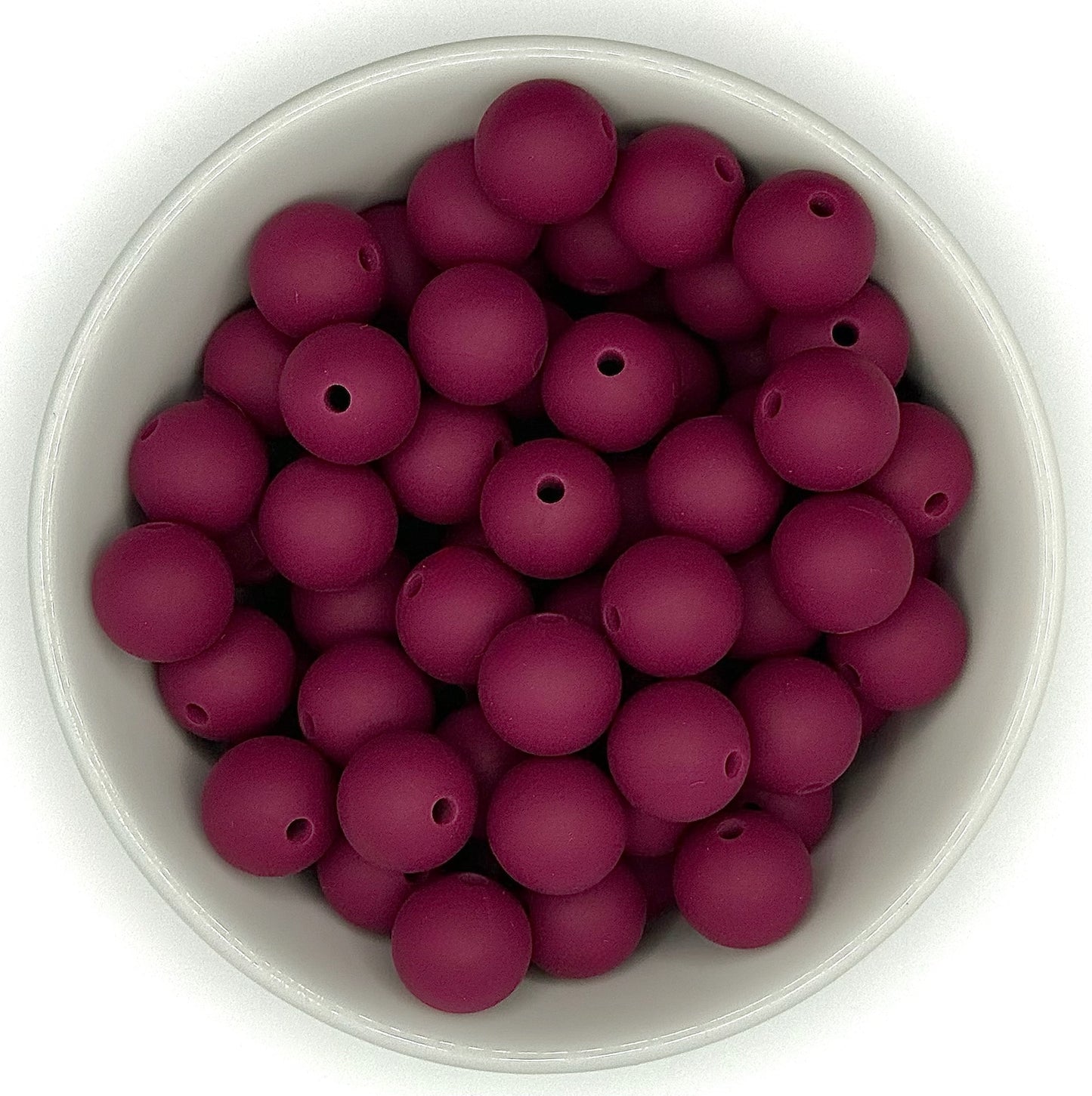 Silicone Round Bead 12mm | Silicone Solid Color Beads