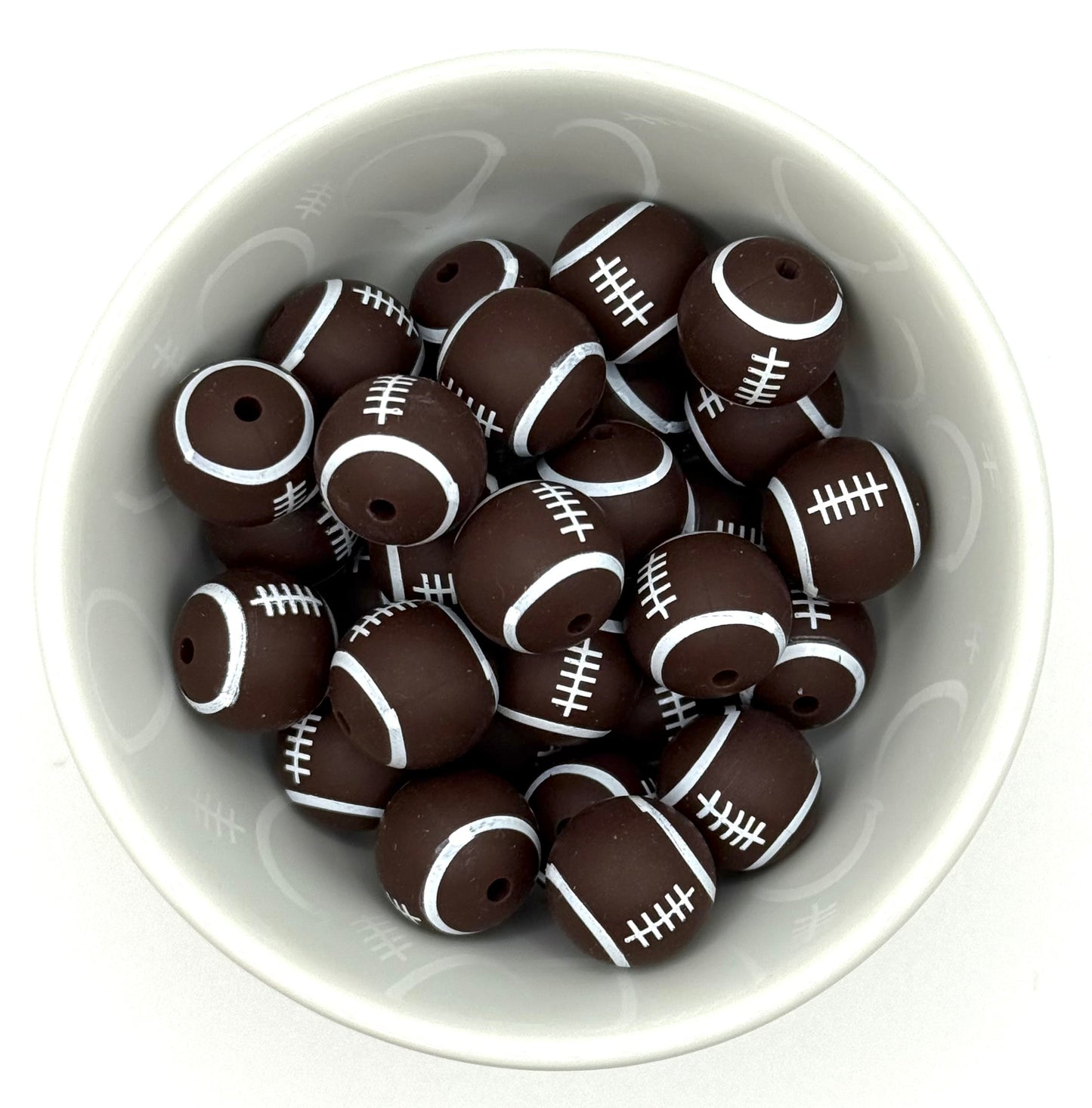 15mm Silicone Round Bead - Sports