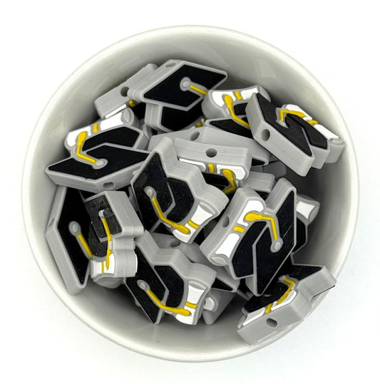 Graduation Cap | Silicone Focal Bead
