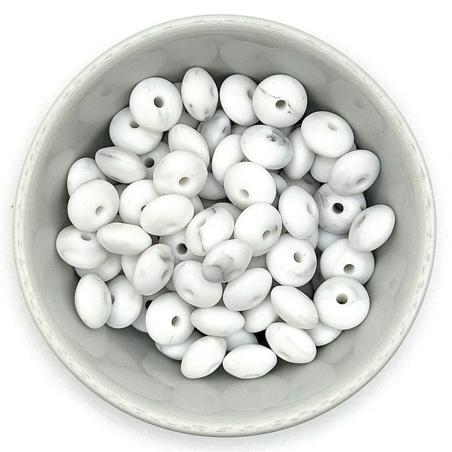 Lentil 12mm Solid Colour | Spacer Beads