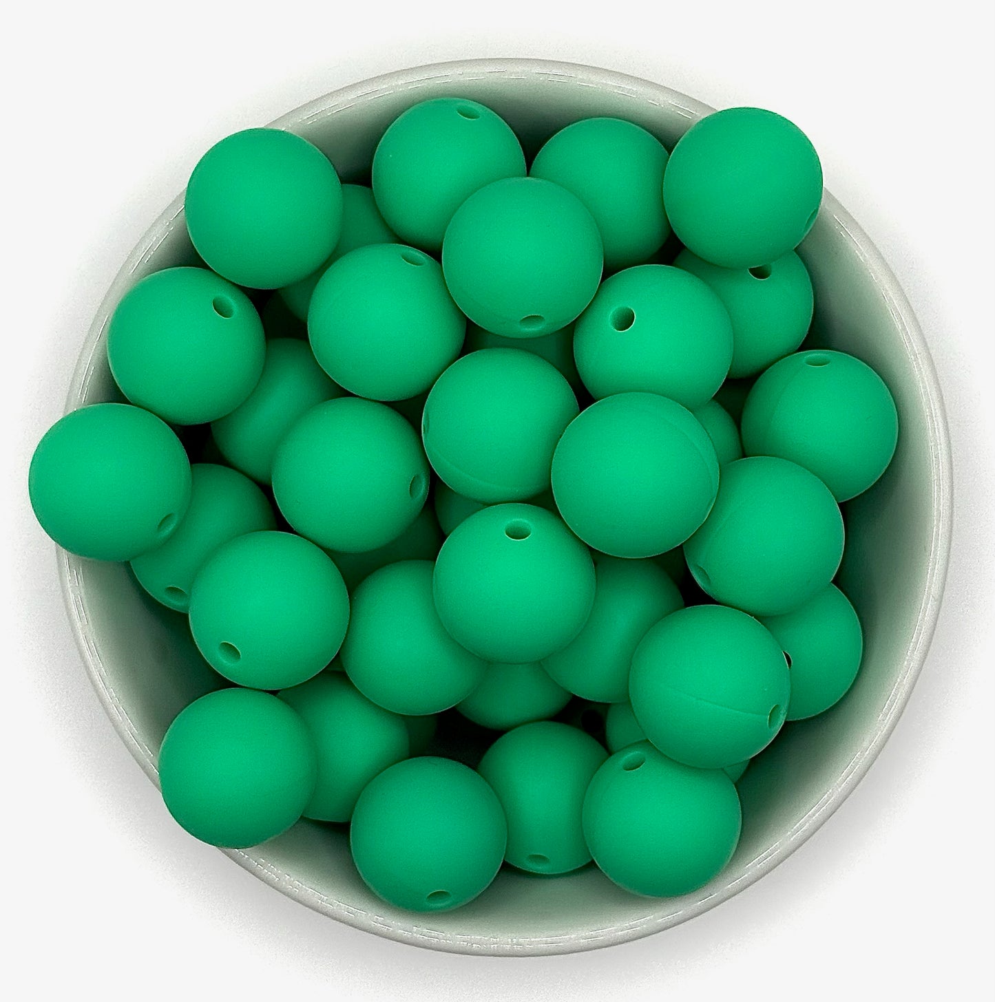 Silicone Solid Colour 15mm Beads | Silicone Beads Round