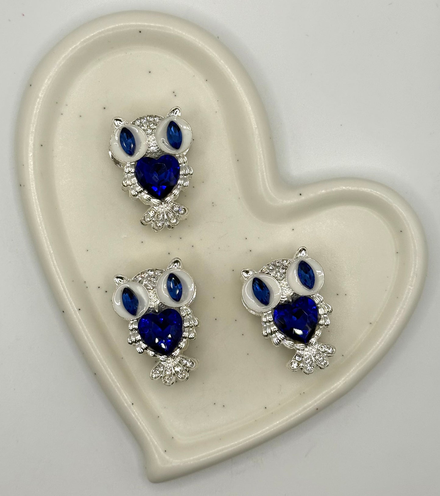 Fancy Alloy Owl with Gems