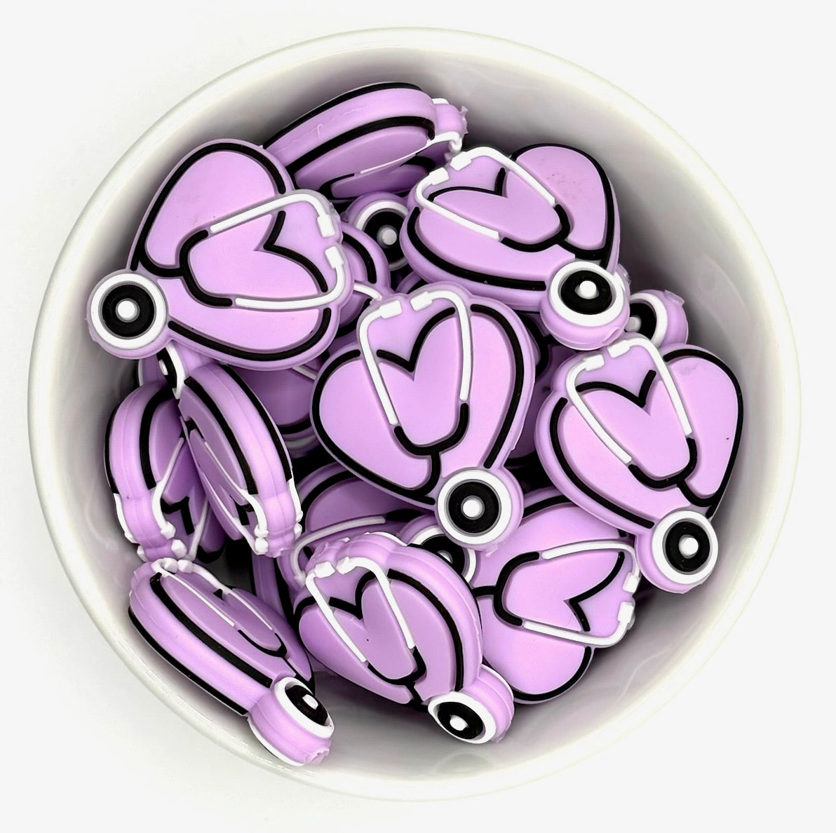 Stéthoscope cardiaque | Perle en silicone focale
