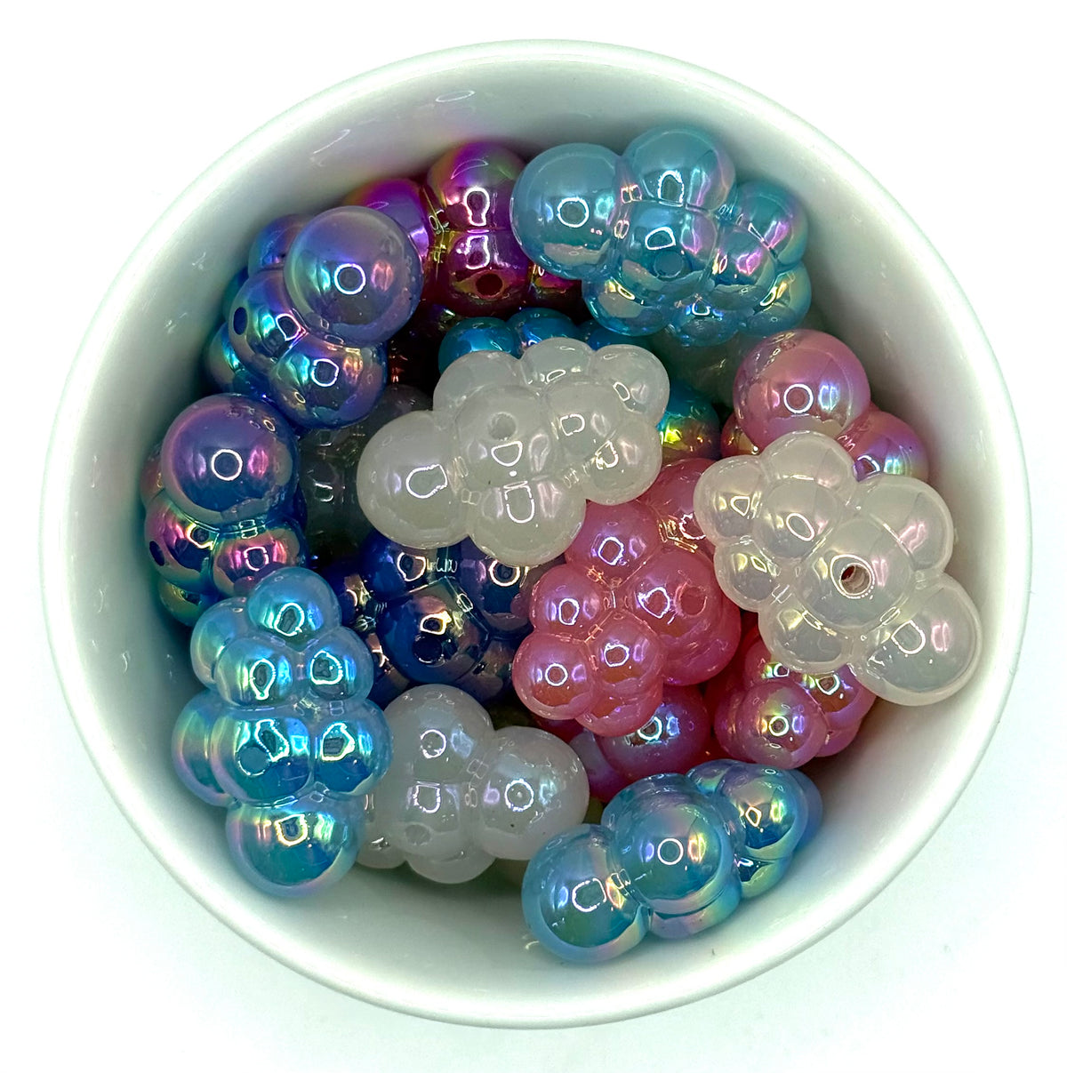 Cloud Nine 3D | 3 Pk |Acrylic Focal Beads