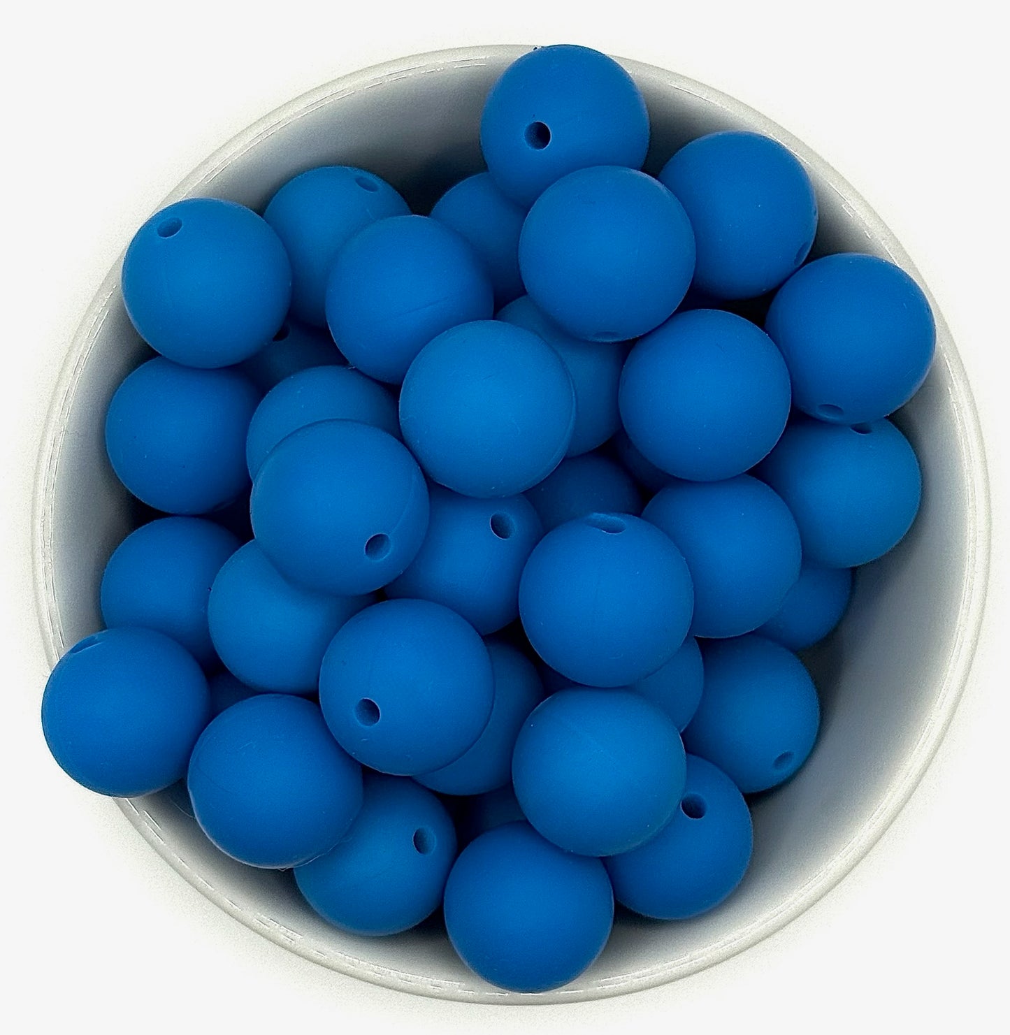 Silicone Solid Colour 15mm Beads | Silicone Beads Round