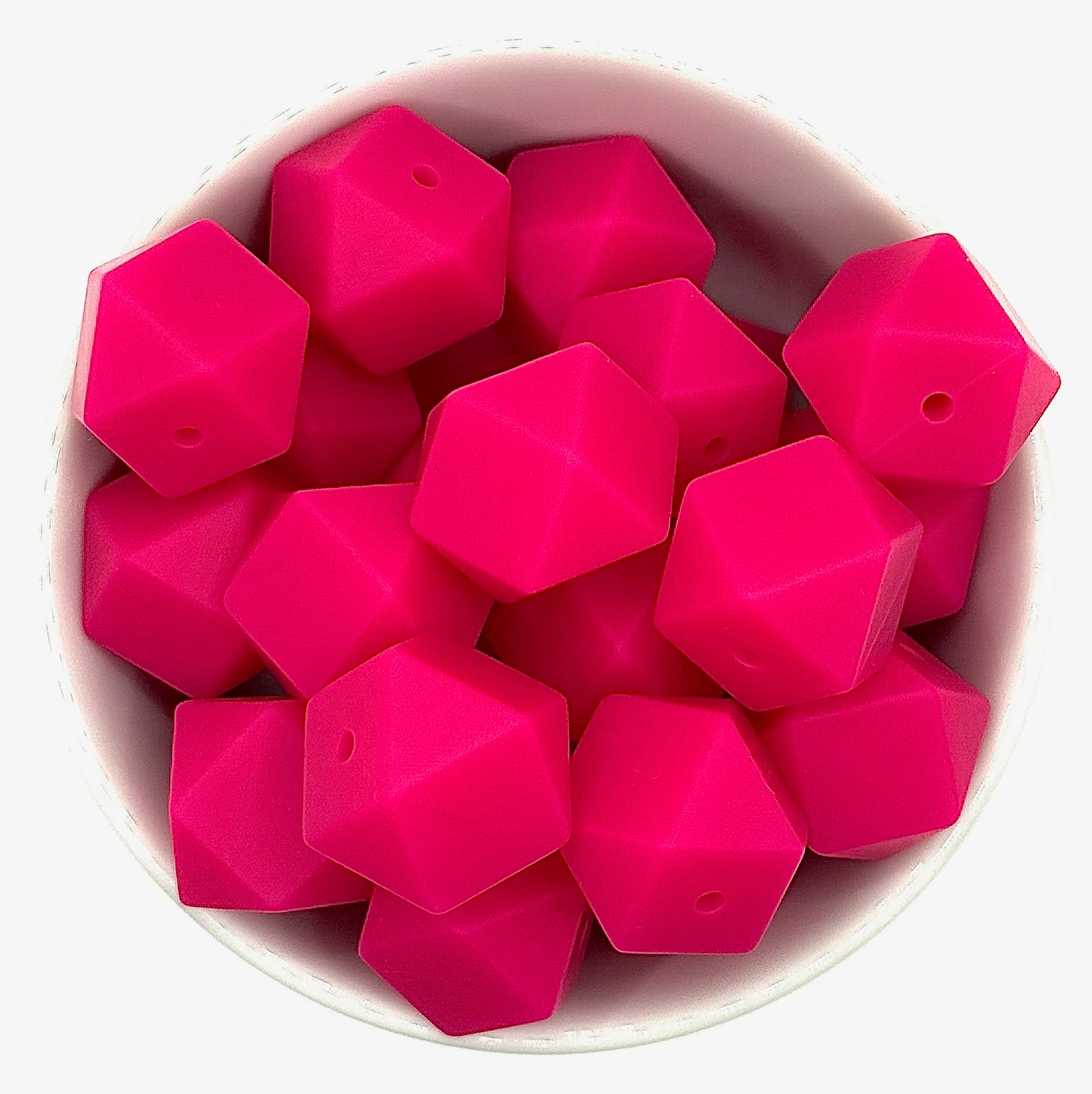 Hexagon 17mm Solid |  Silicone Beads
