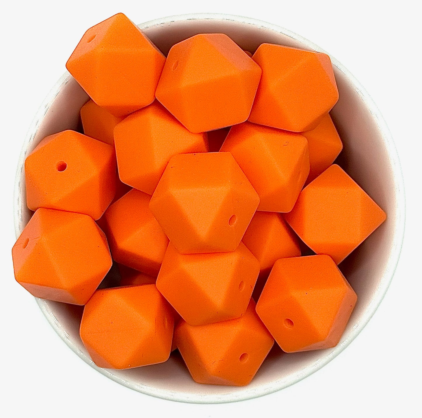 Hexagon 17mm Solid |  Silicone Beads