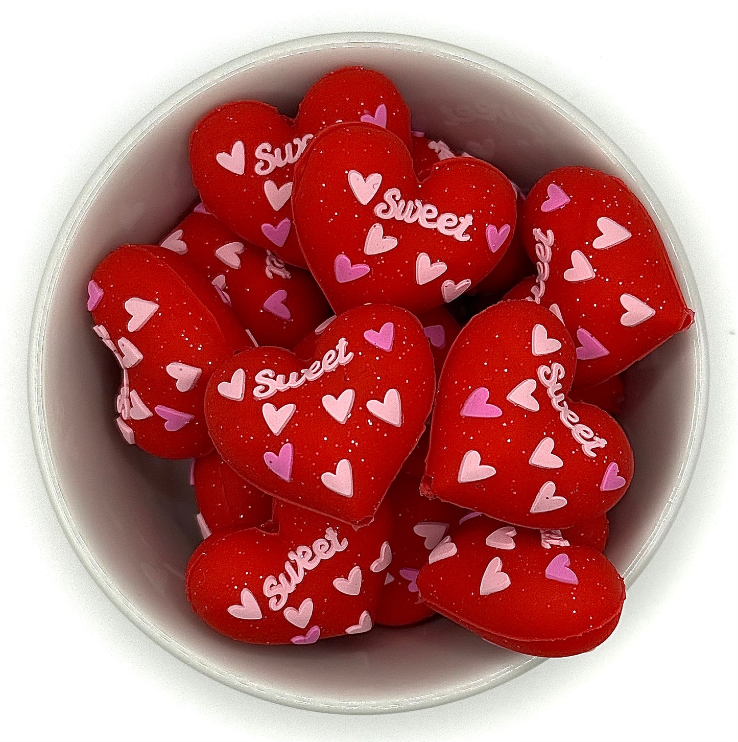 Puffy Glitter “Sweet” Heart 3D | Valentines Day
