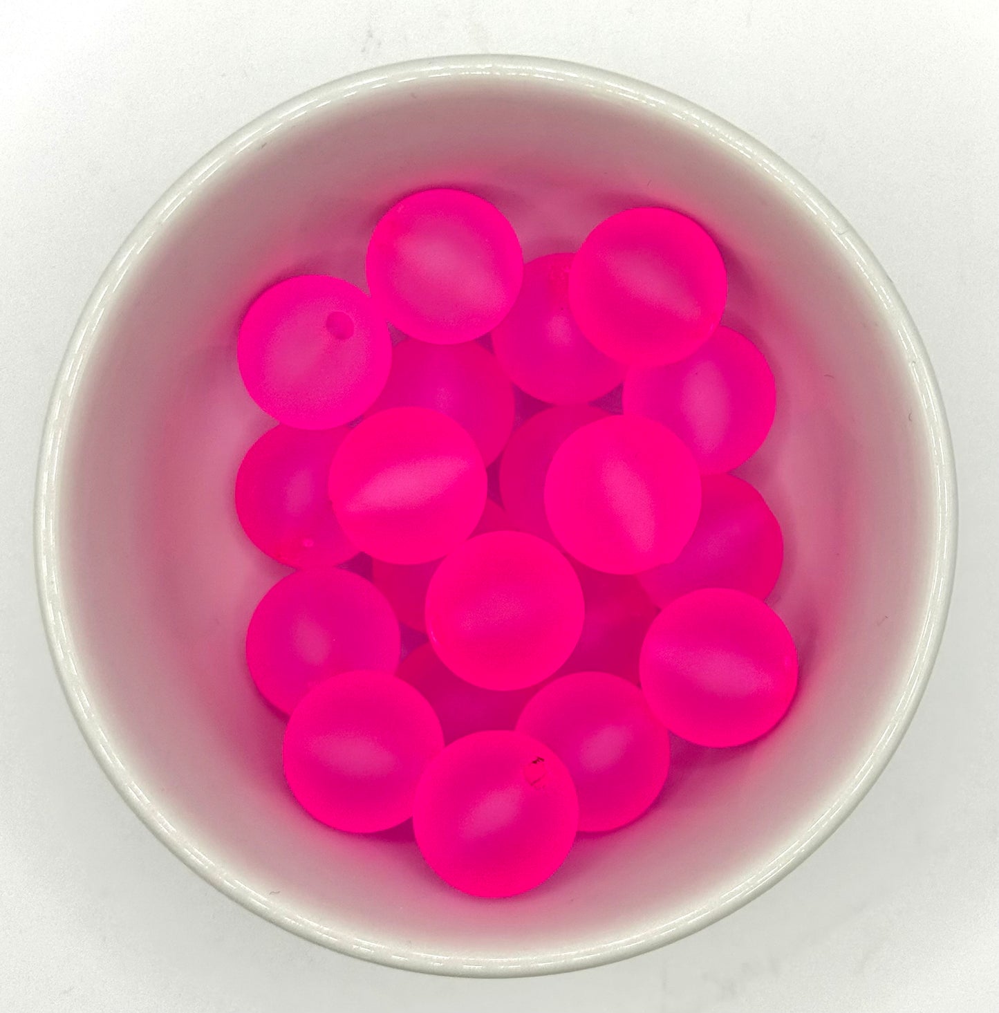 Frosted Acrylic 16mm | Acrylic Beads