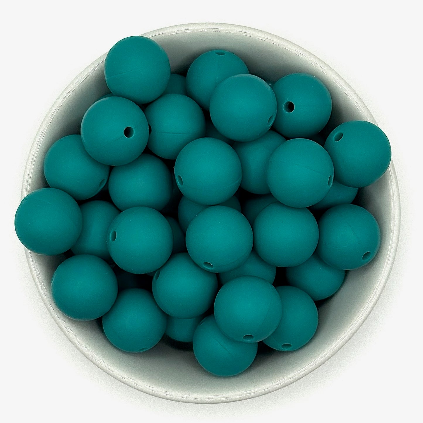 Silicone Solid Colour 15mm Beads | Silicone Beads Round