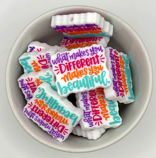 What Makes You Different, Makes You Beautiful 🩷 | Silicone Focal Beads