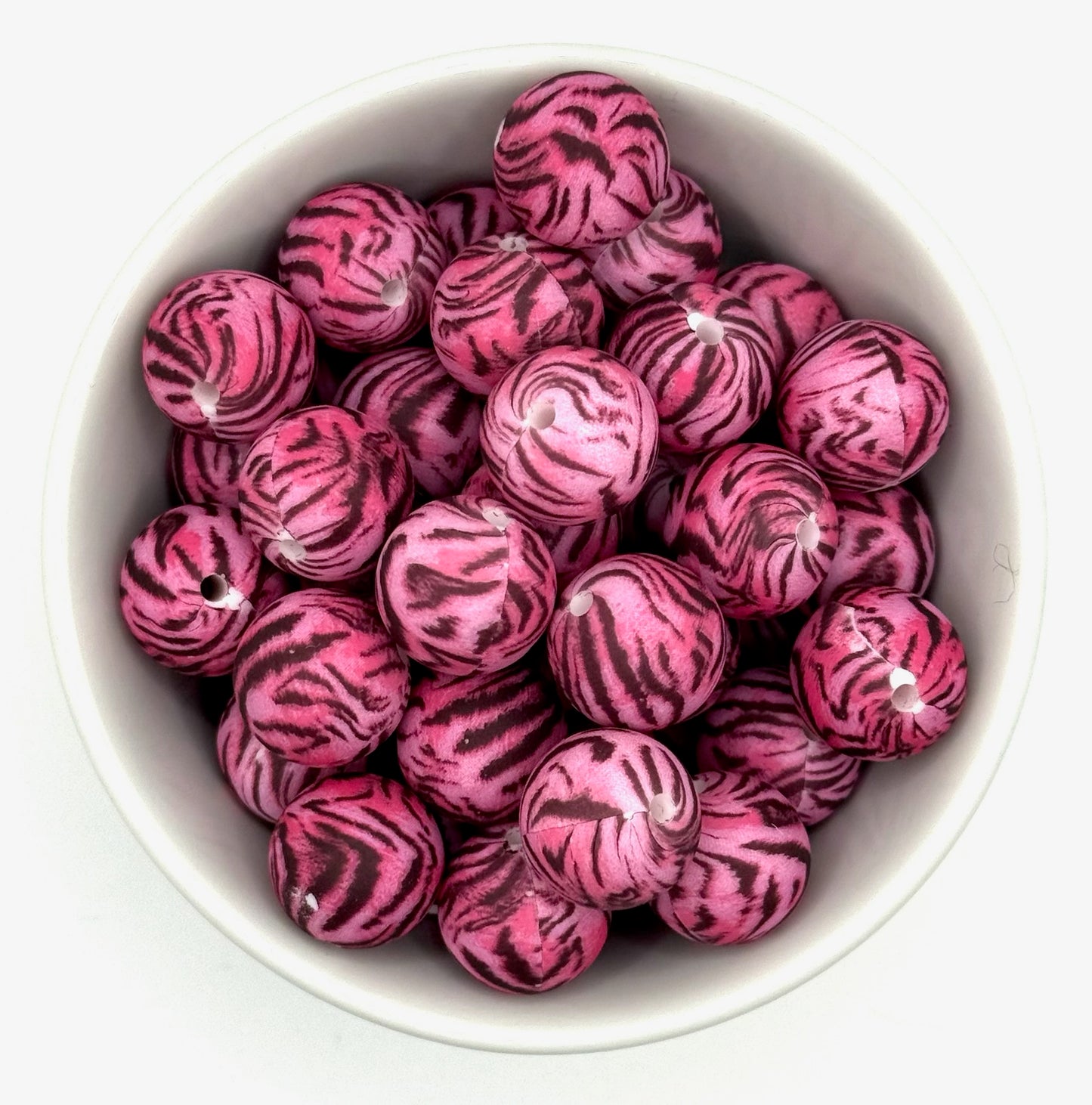 Printed 15mm Silicone Bead | Silicone Printed Beads