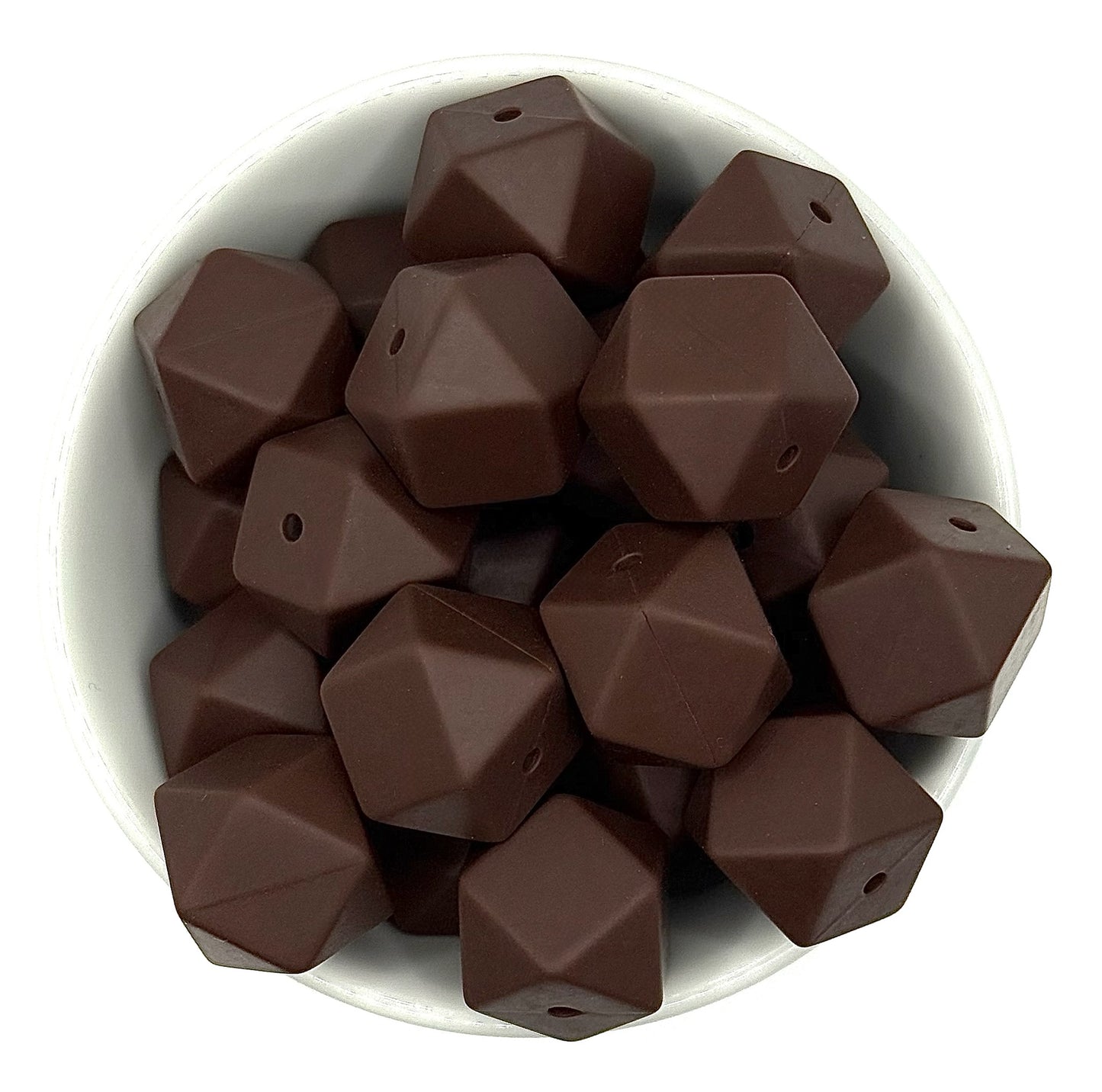 Hexagon 17mm Solid |  Silicone Beads