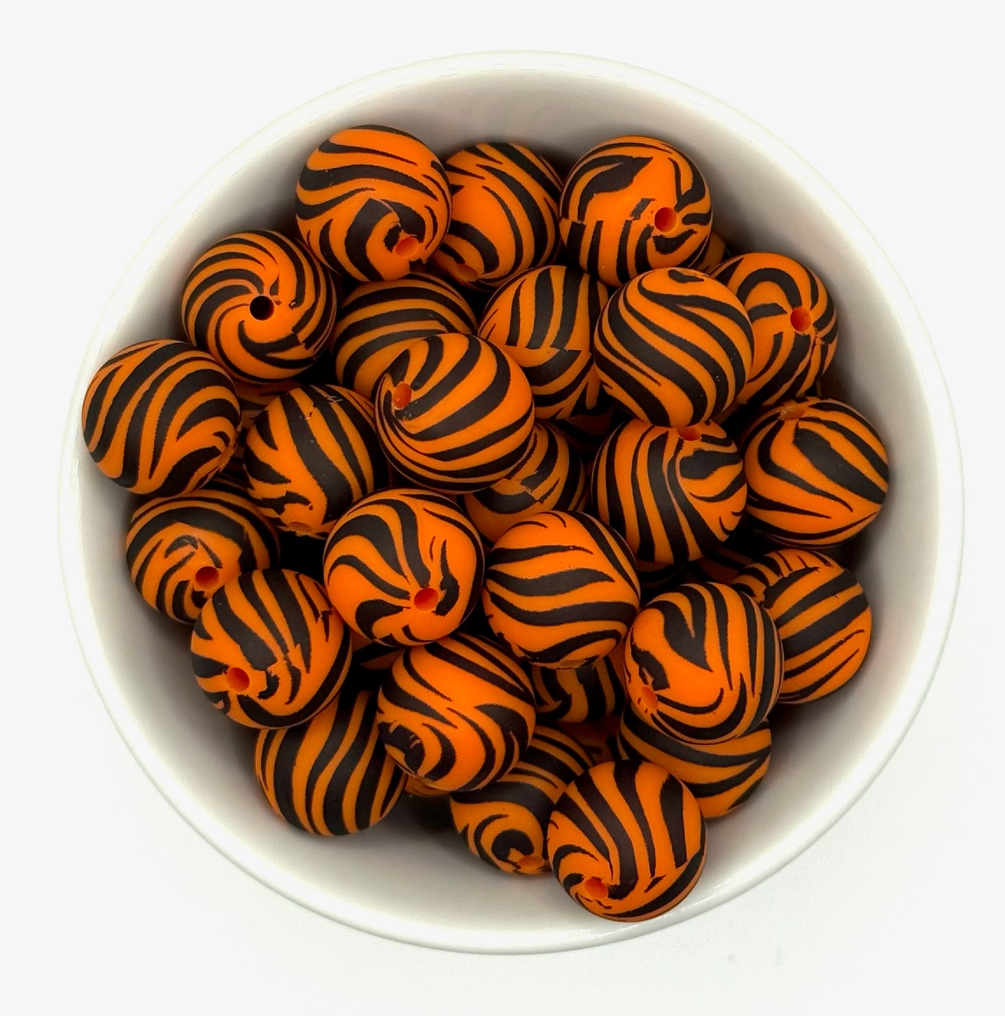 Printed 15mm Silicone Bead | Silicone Printed Beads