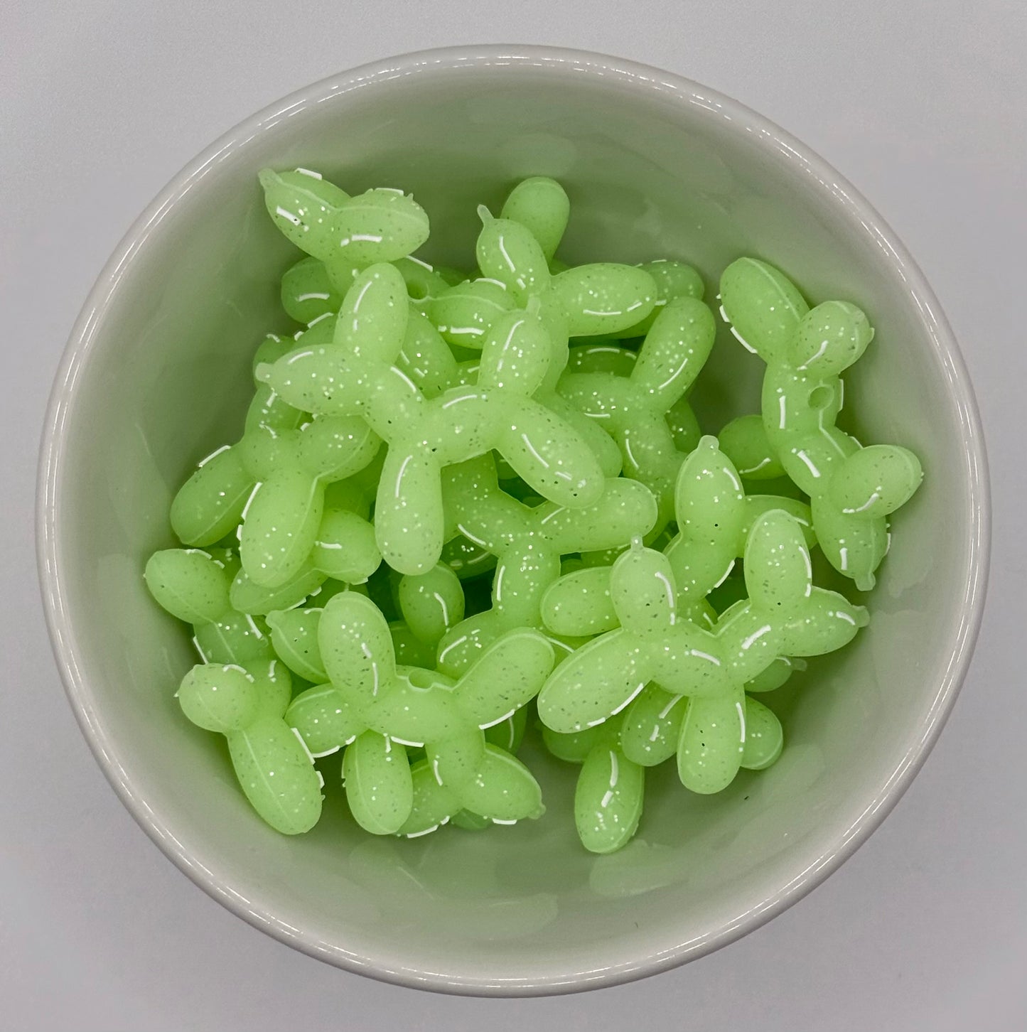 Balloon Dog Glow in the Dark | Silicone Focal Bead