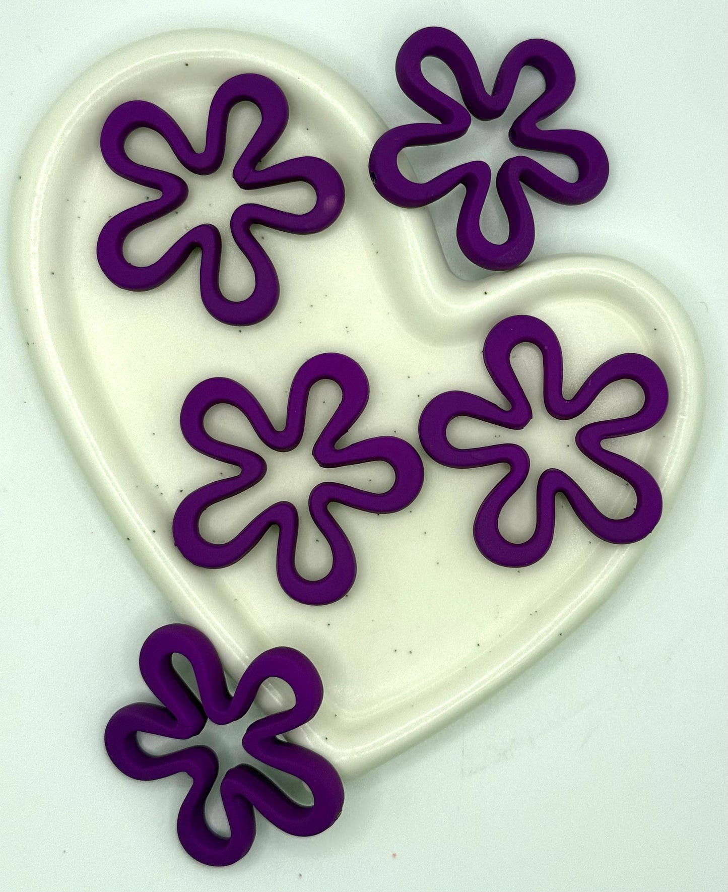 Funky Flower Frame Solid | Acrylic Beads