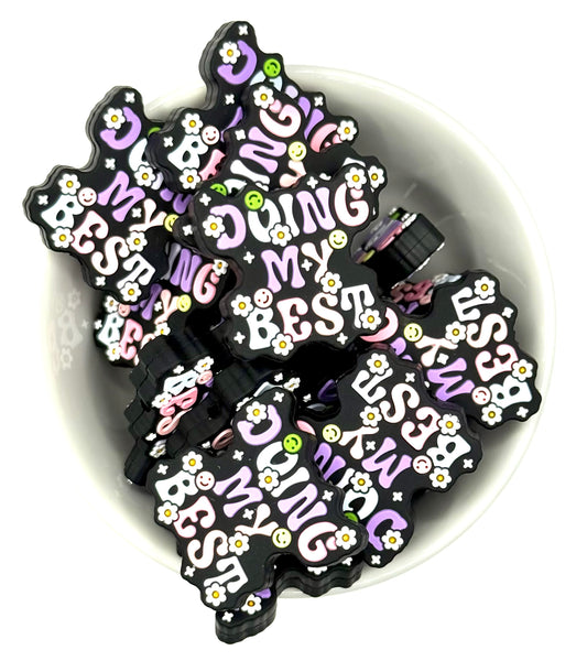 Doing My Best | Silicone Focal Bead