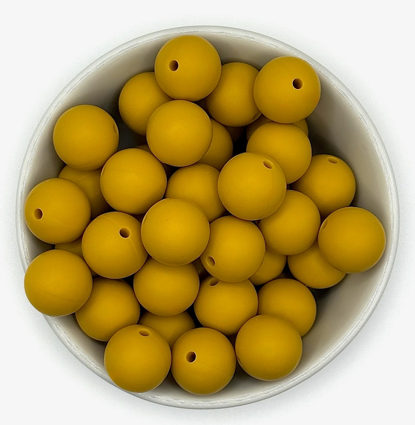 Silicone Solid Colour 15mm Beads | Silicone Beads Round