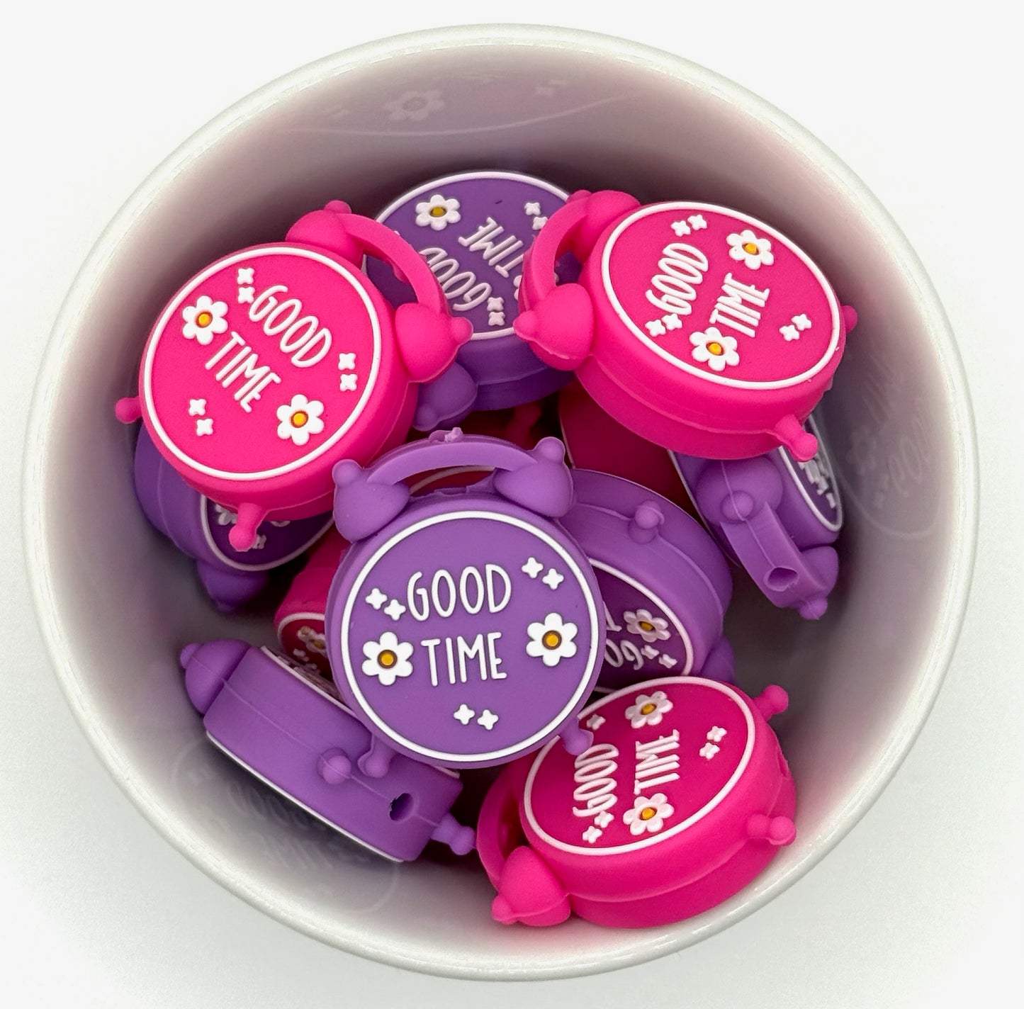 Good Time Clock | Silicone Focal Bead