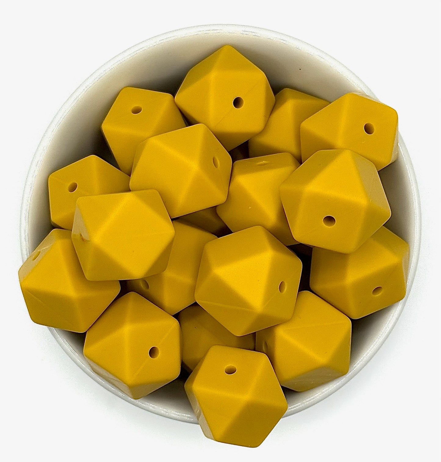 Hexagon 17mm Solid |  Silicone Beads