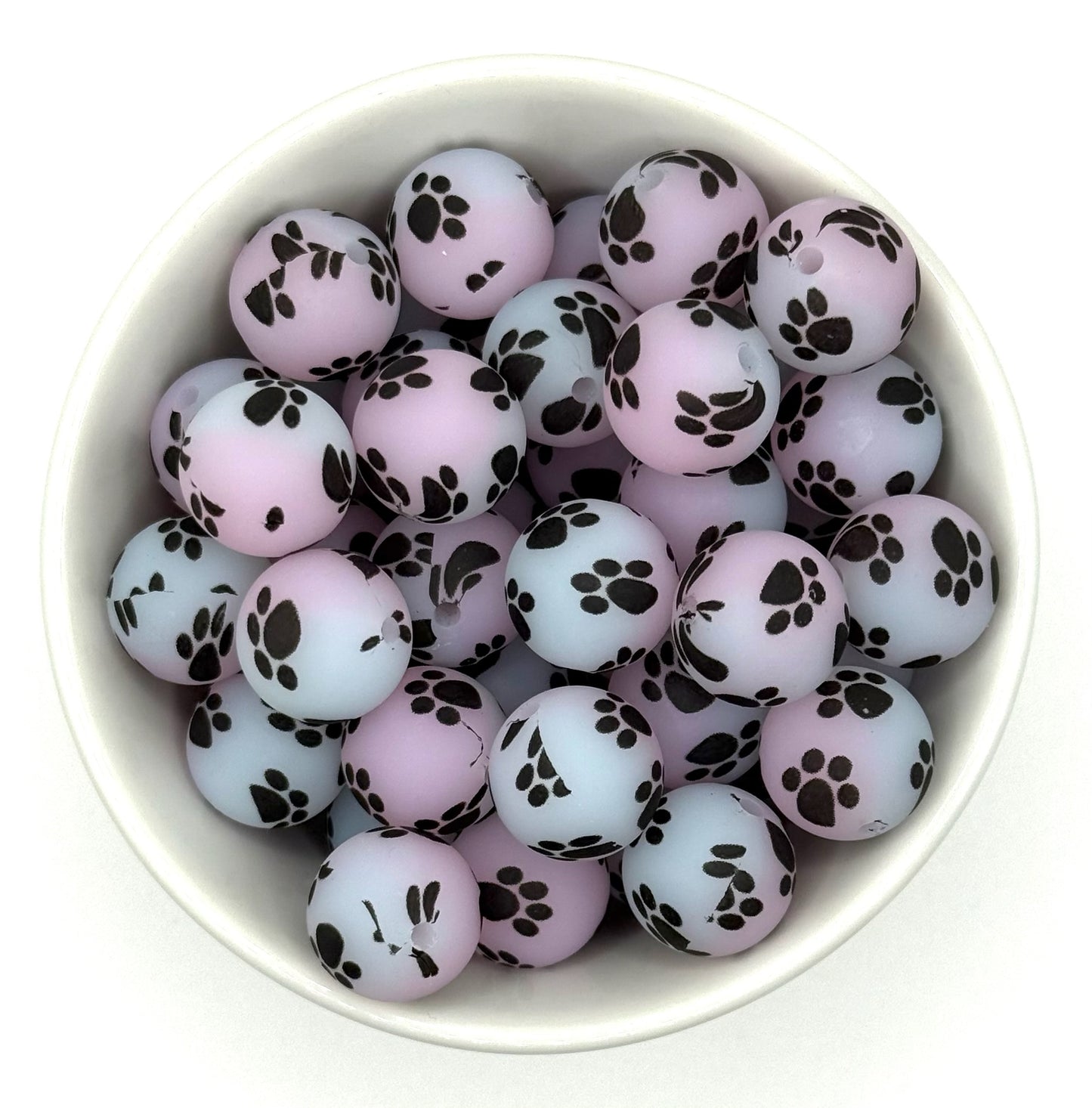 Printed 15mm Silicone Bead | Silicone Printed Beads