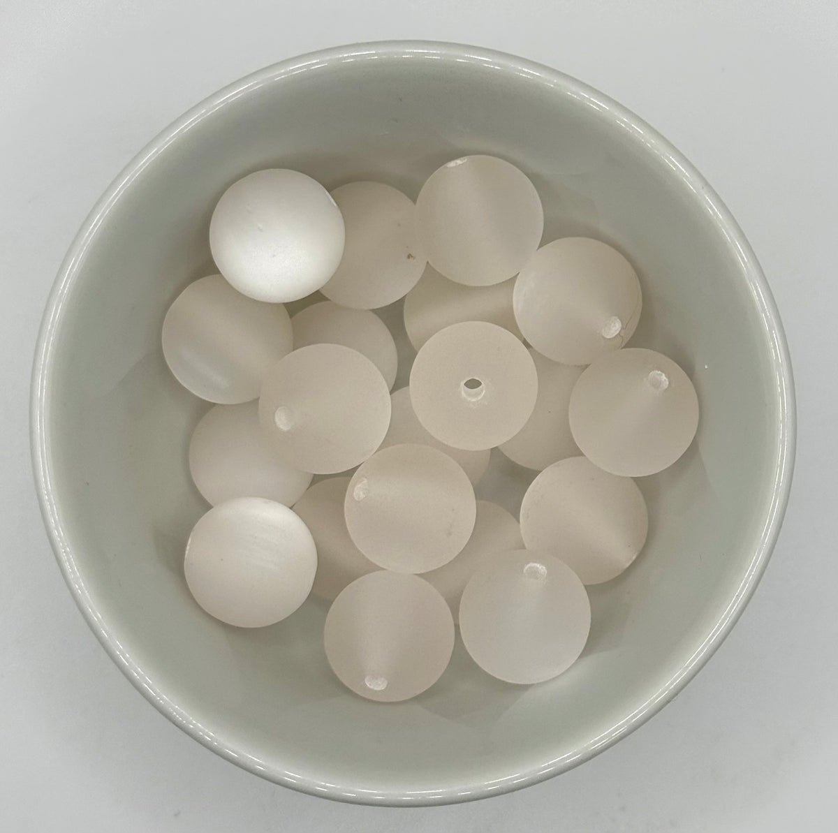 Frosted Acrylic 16mm | Acrylic Beads