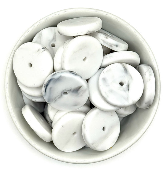 Silicone 25 mm Spacer Beads