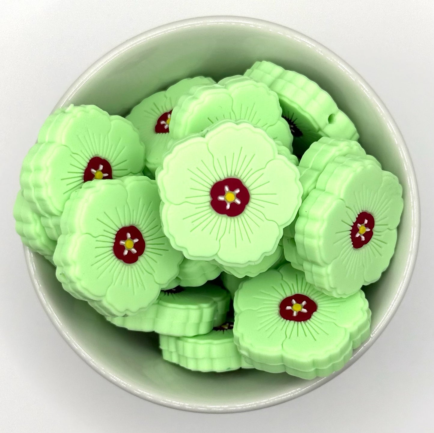 Poppy Flower | Silicone Focal Bead