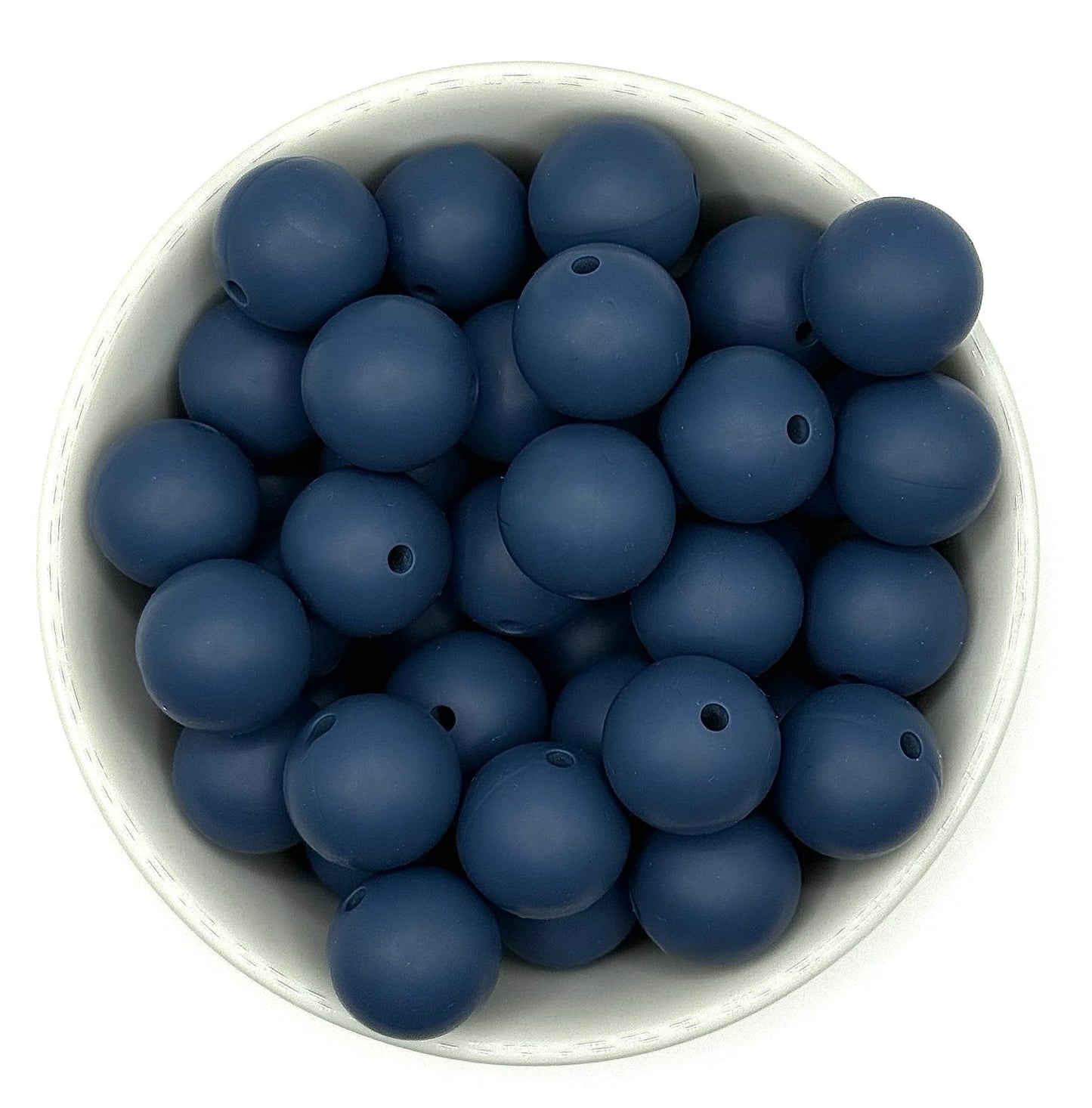 Silicone Solid Colour 15mm Beads | Silicone Beads Round