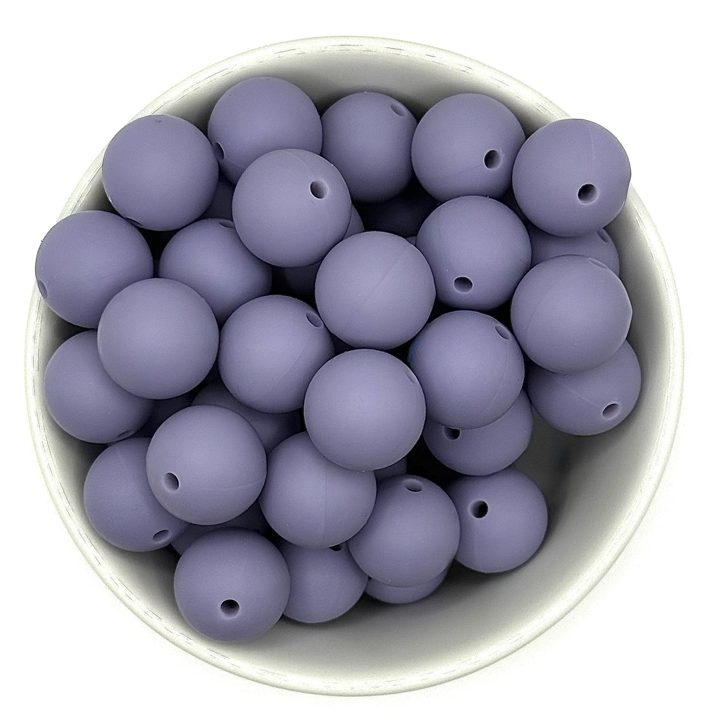 Silicone Solid Colour 15mm Beads | Silicone Beads Round