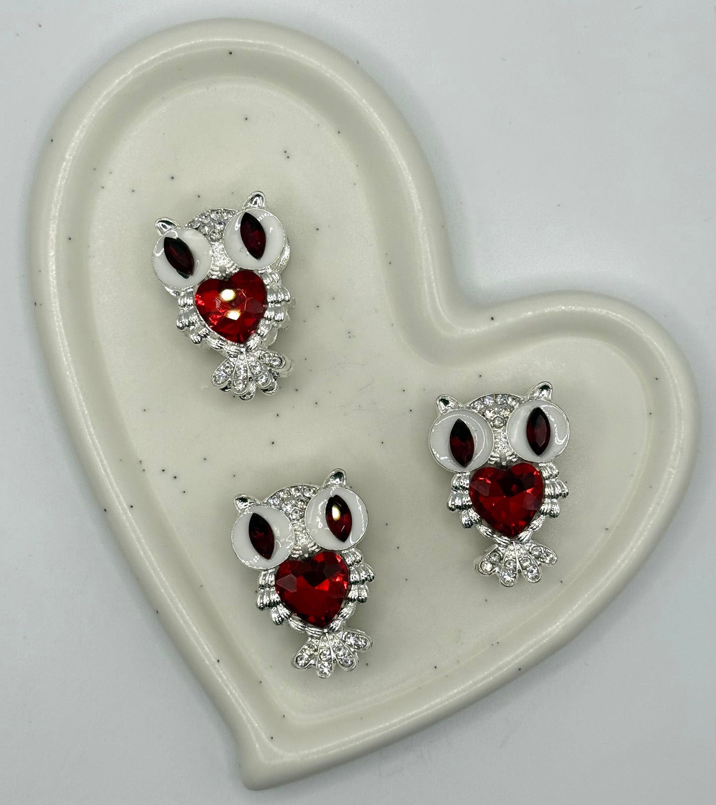 Fancy Alloy Owl with Gems