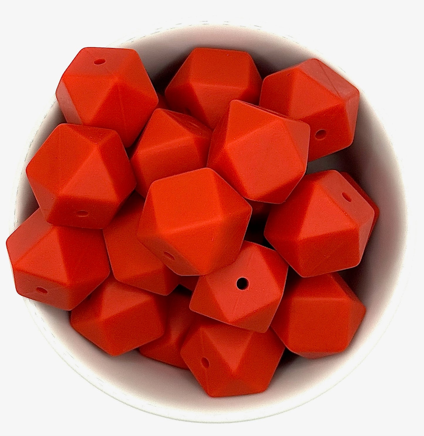 Hexagon 17mm Solid |  Silicone Beads