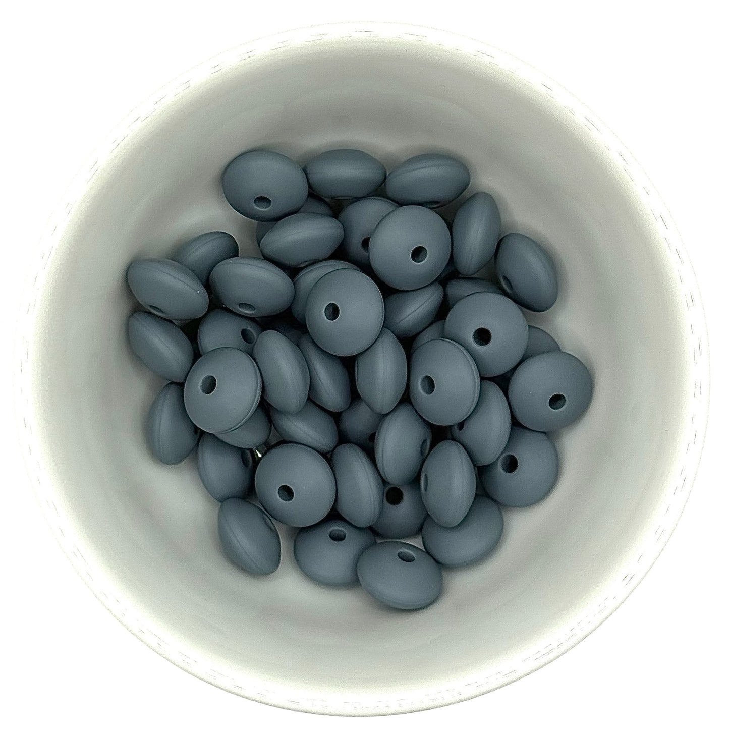 Lentil 12mm Solid Colour | Spacer Beads