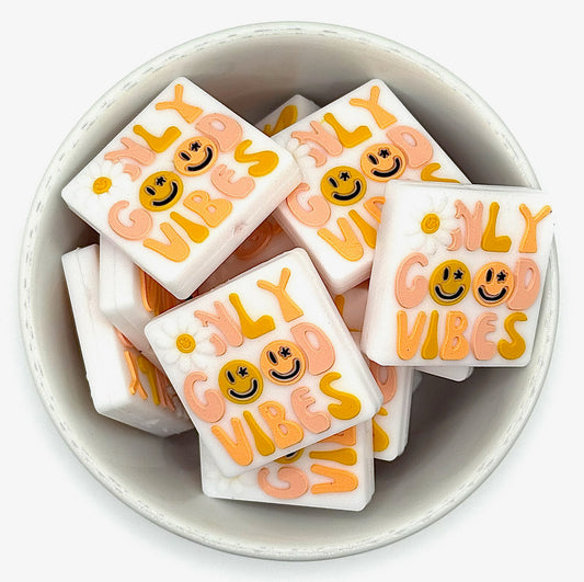 Good Vibes Only | Silicone Focal Beads