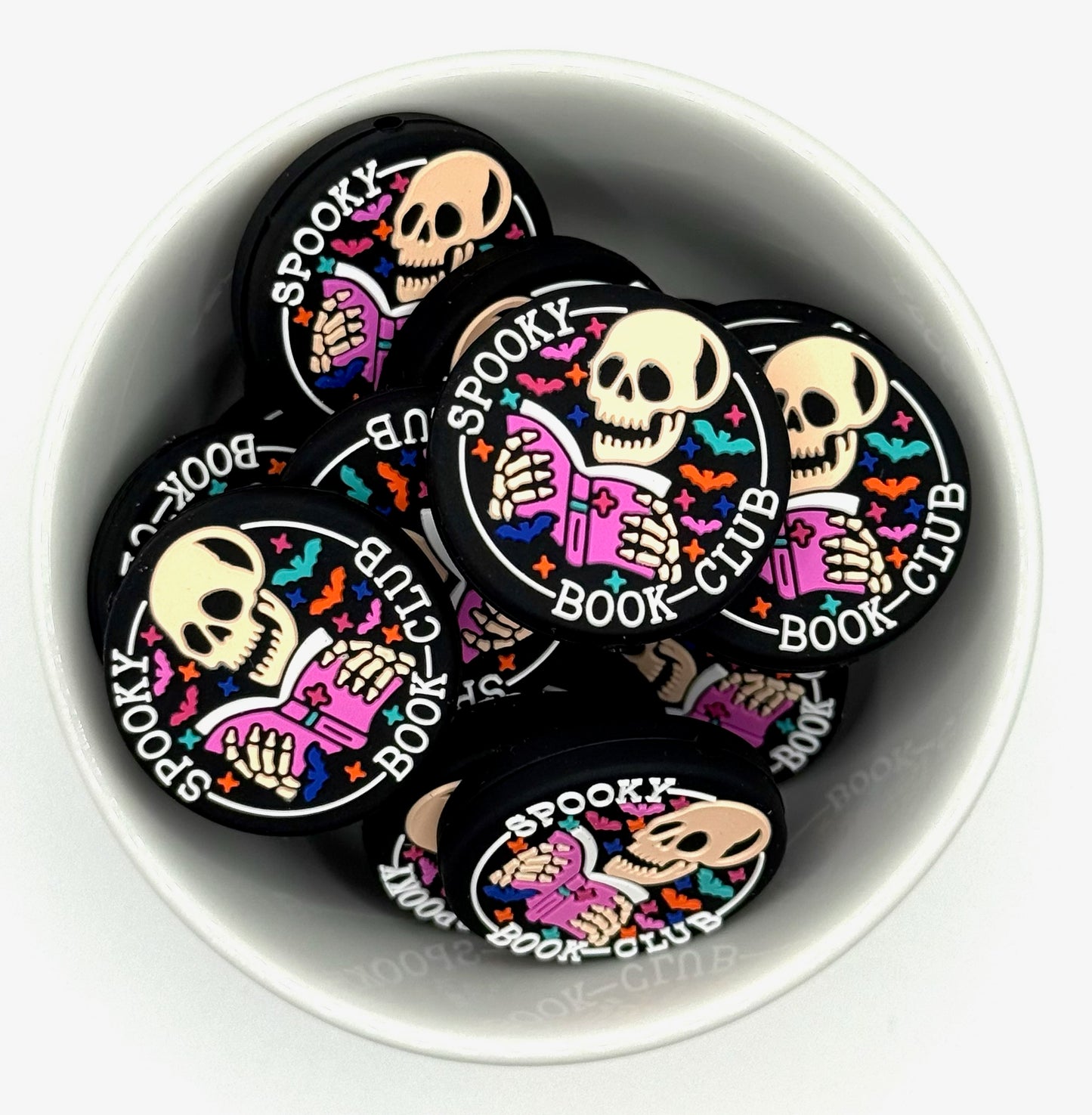Spooky Book Club | Silicone Focal Bead
