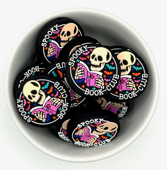 Spooky Book Club | Silicone Focal Bead
