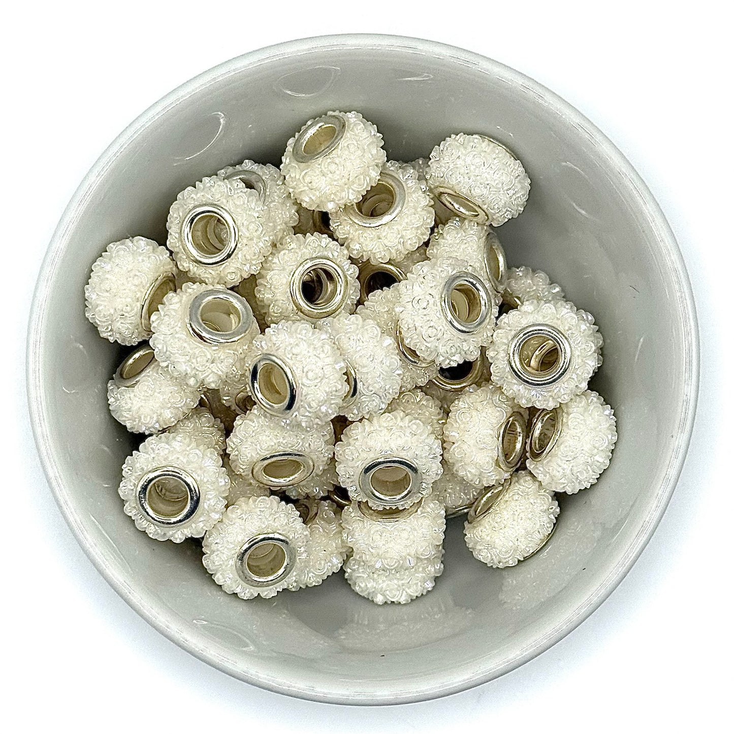 Large Hole Spacer Rose Acrylic Spacer 17mm | Spacer Beads