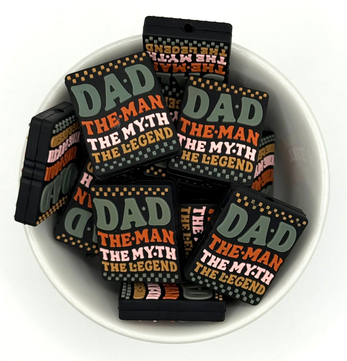 Dad…The Man, The Myth, The Legend | Silicone Focal Bead