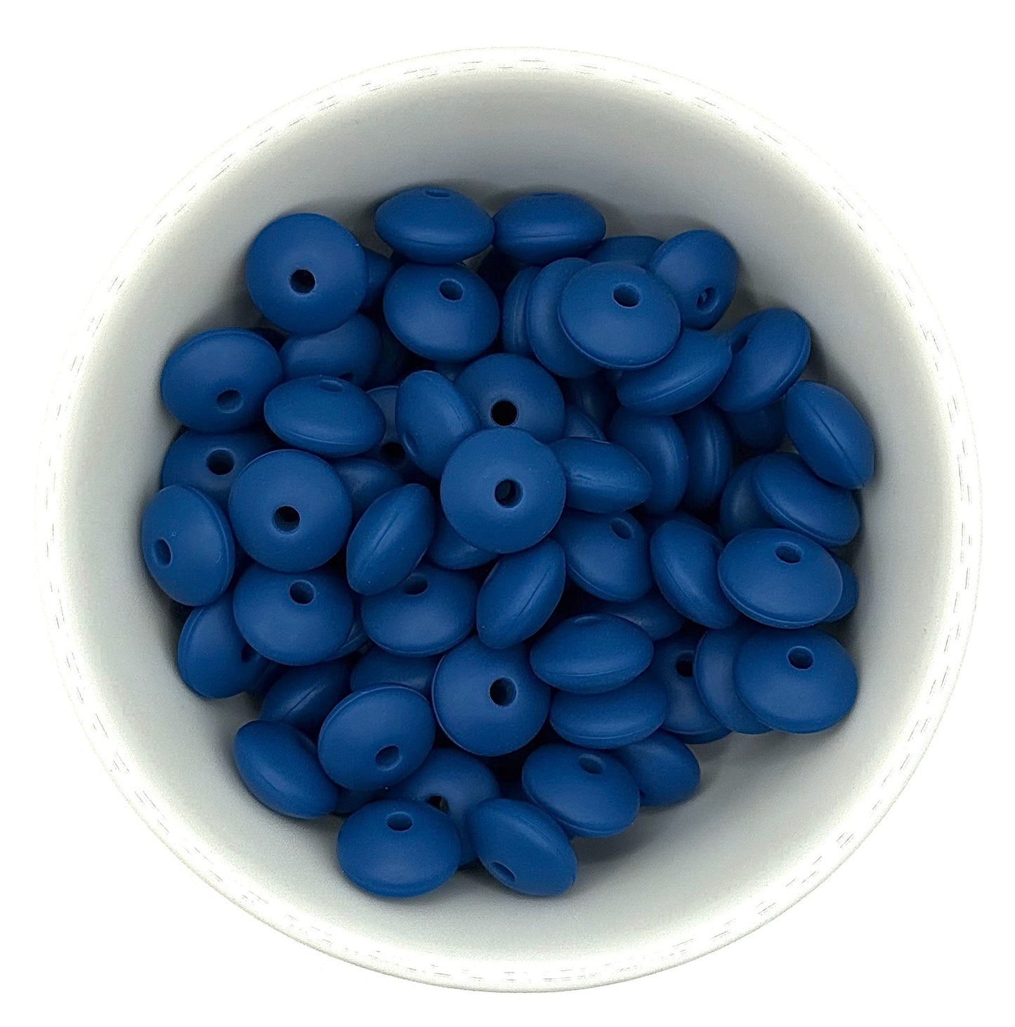 Lentil 12mm Solid Colour | Spacer Beads