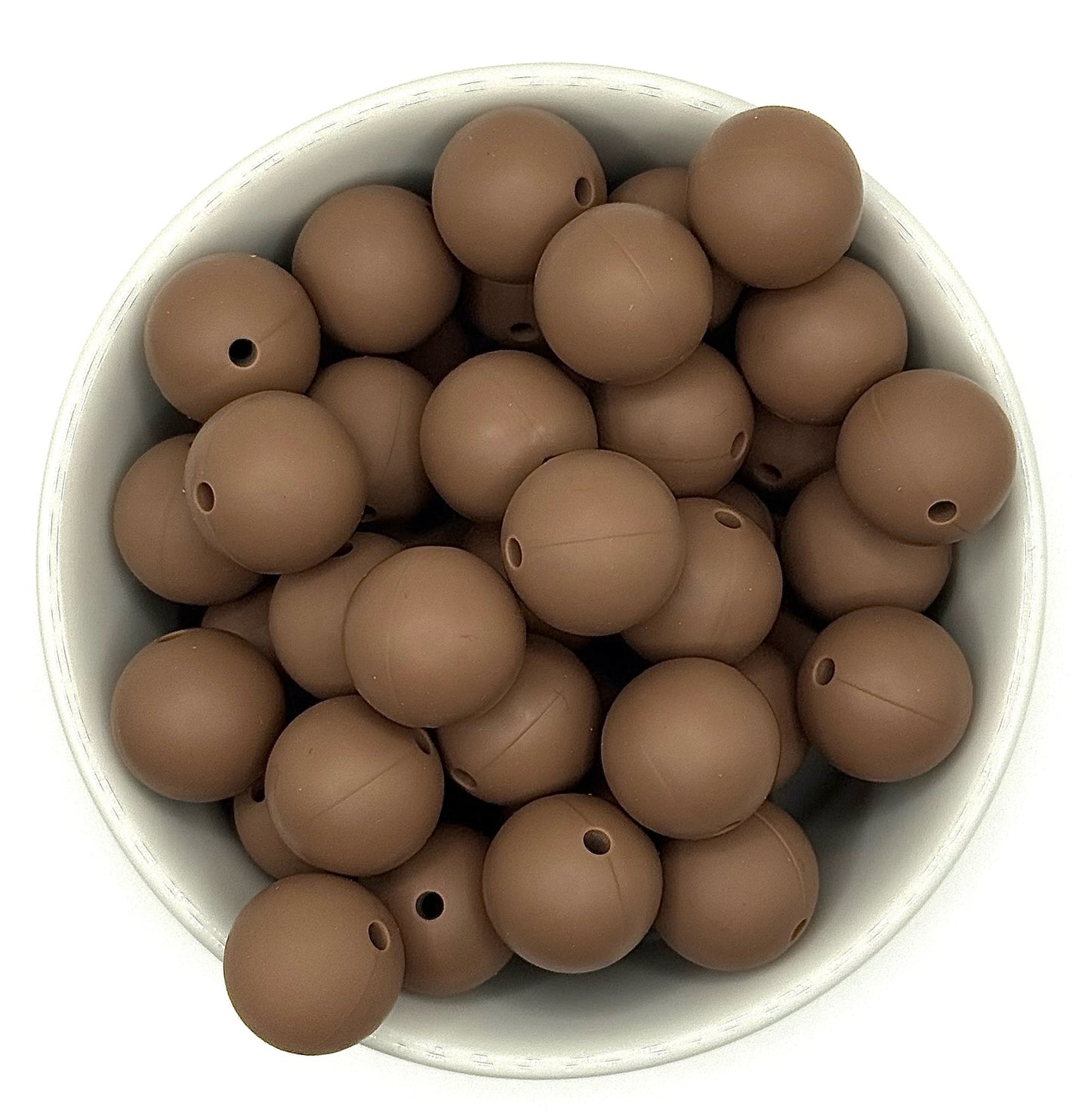 Silicone Solid Colour 15mm Beads | Silicone Beads Round