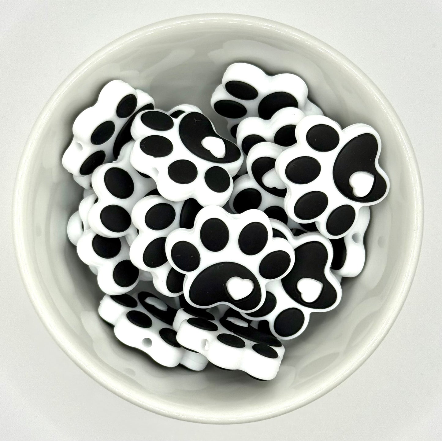 Paw Prints | Silicone Focal Bead