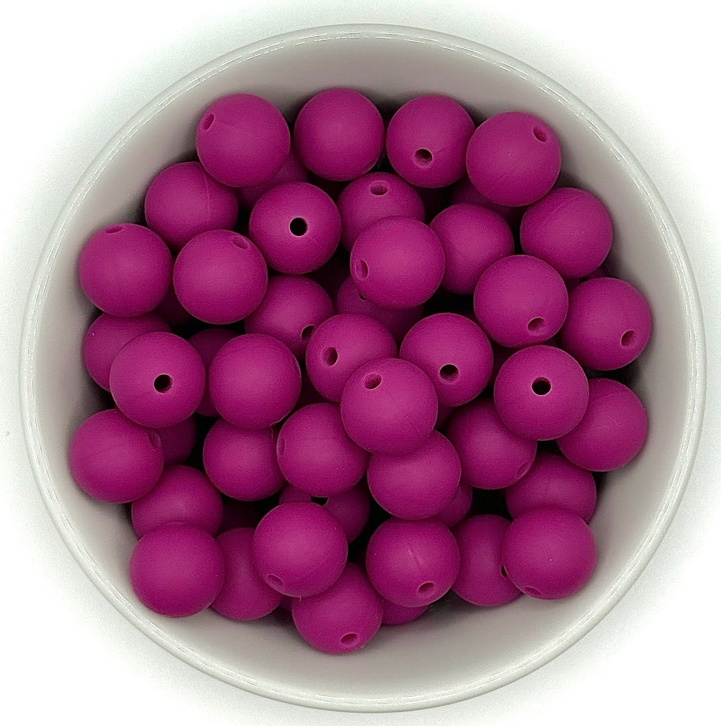 Silicone Round Bead 12mm | Silicone Solid Color Beads