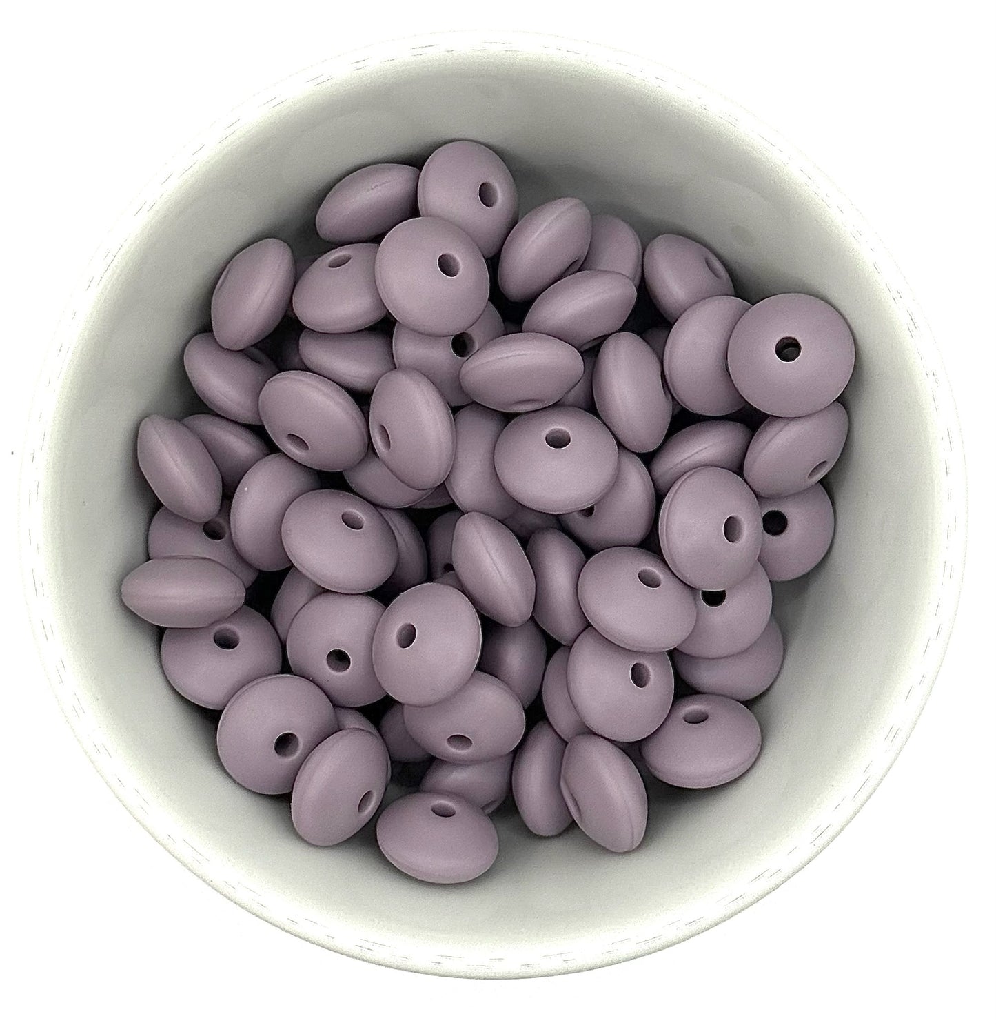 Lentil 12mm Solid Colour | Spacer Beads
