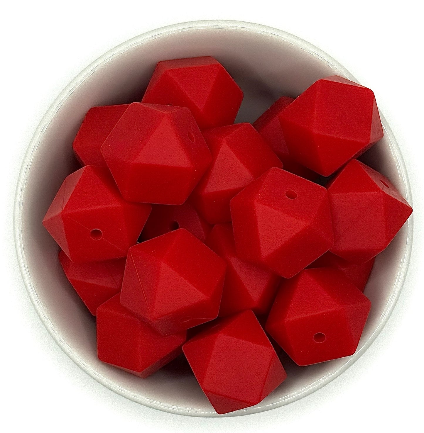 Hexagon 17mm Solid |  Silicone Beads