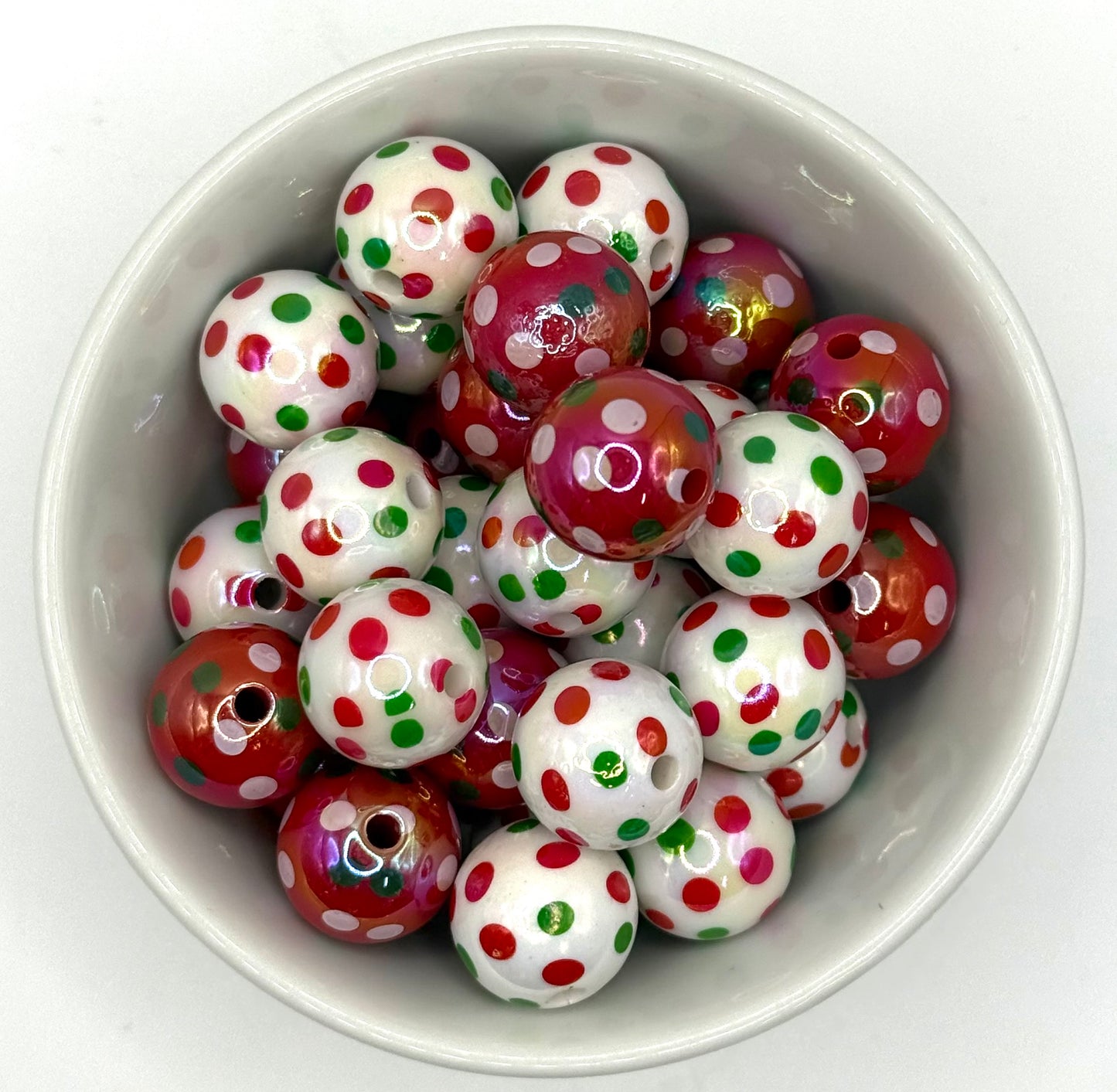 Confetti Claus | 5 Pk | Acrylic Beads