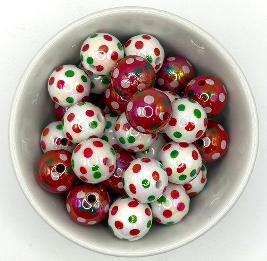 Confetti Claus | 5 Pk | Acrylic Beads